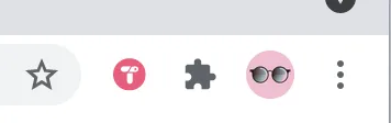 The Toby icon in the browser toolbar, next to the puzzle piece extensions icon