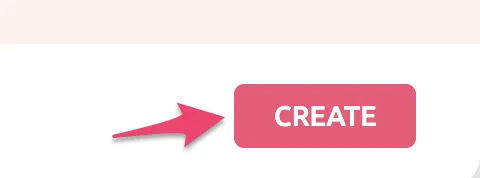 An arrow pointing to the Create button